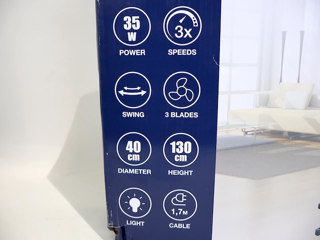 Beper ventilator op voet (x2) - afbeelding 3 van  3