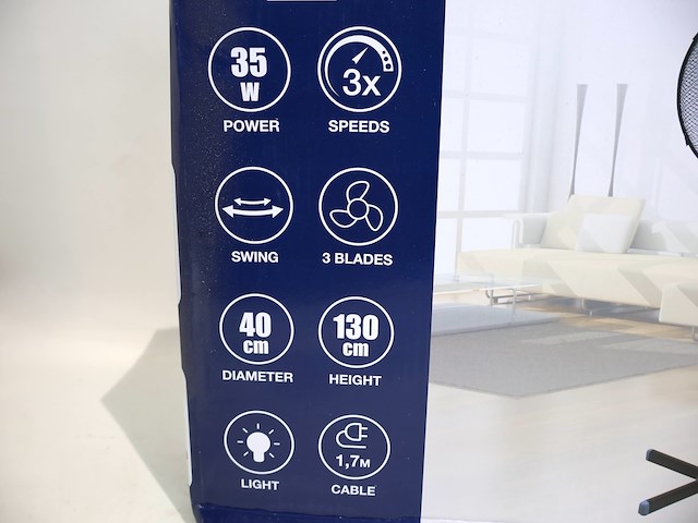 Beper ventilator op voet (x2) - afbeelding 3 van  3