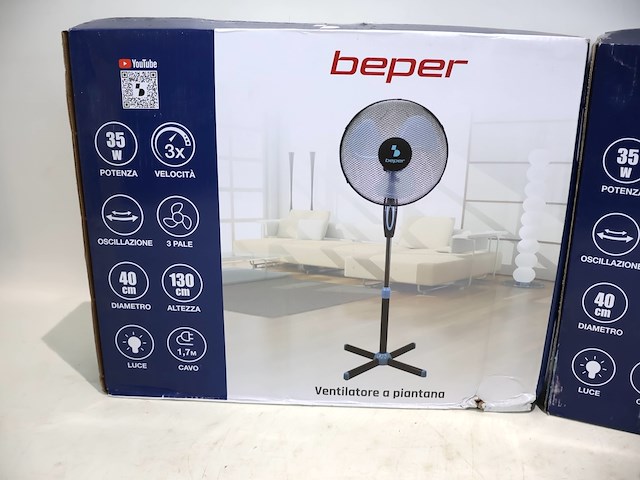 Beper ventilator op voet (x2) - afbeelding 2 van  3