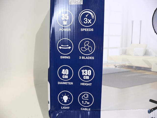 Beper ventilator op voet (x2) - afbeelding 3 van  3