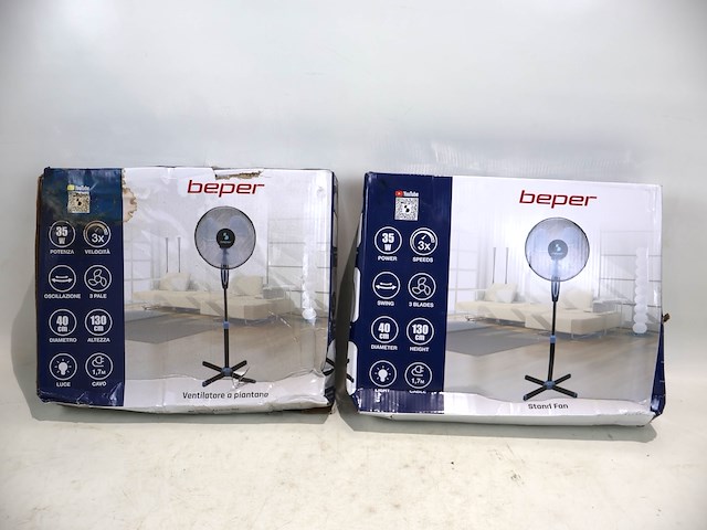 Beper ventilator op voet (x2) - afbeelding 1 van  3