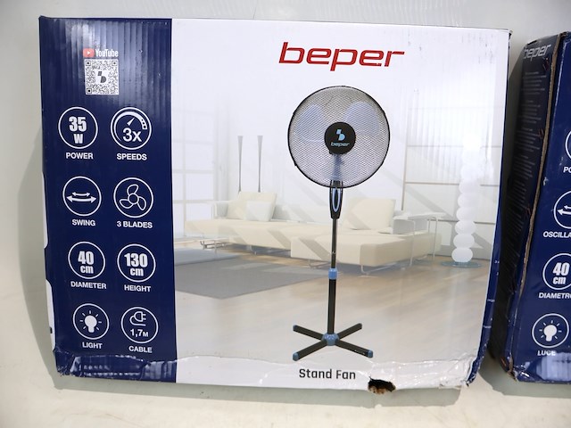 Beper ventilator op voet (x2) - afbeelding 2 van  3