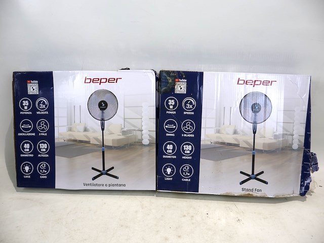 Beper ventilator op voet (x2) - afbeelding 1 van  3