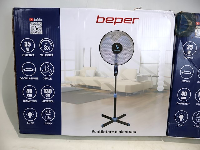Beper ventilator op voet (x2) - afbeelding 2 van  3