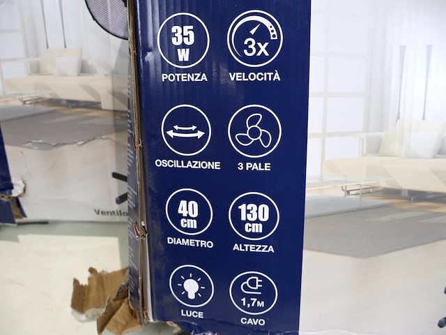 Beper ventilator op voet (x2) - afbeelding 3 van  5