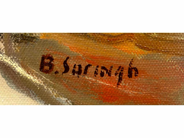 Berend suringh - waterlandschap - olie op doek - 100x150 cm - afbeelding 2 van  4