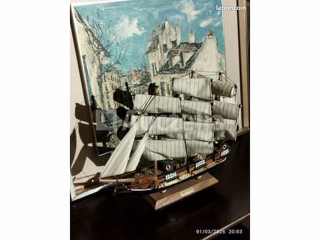 Bergantin siglo xviii modelschip - afbeelding 1 van  7