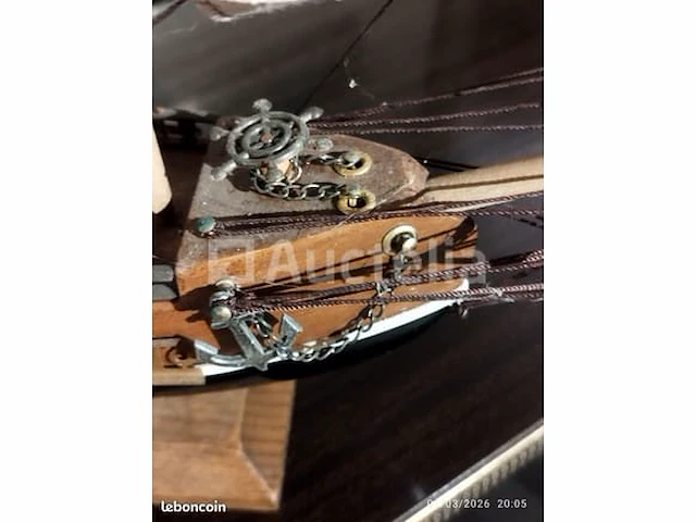 Bergantin siglo xviii modelschip - afbeelding 5 van  7