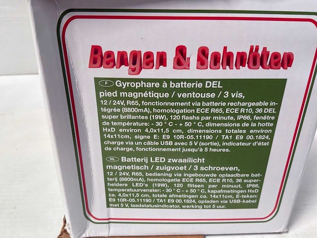 Berger & schröter accu led zwaailicht (5x) - afbeelding 8 van  8