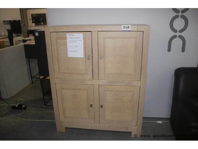 Bergkast 150x130cm in eik massief - afbeelding 1 van  2