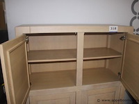 Bergkast 150x130cm in eik massief - afbeelding 2 van  2