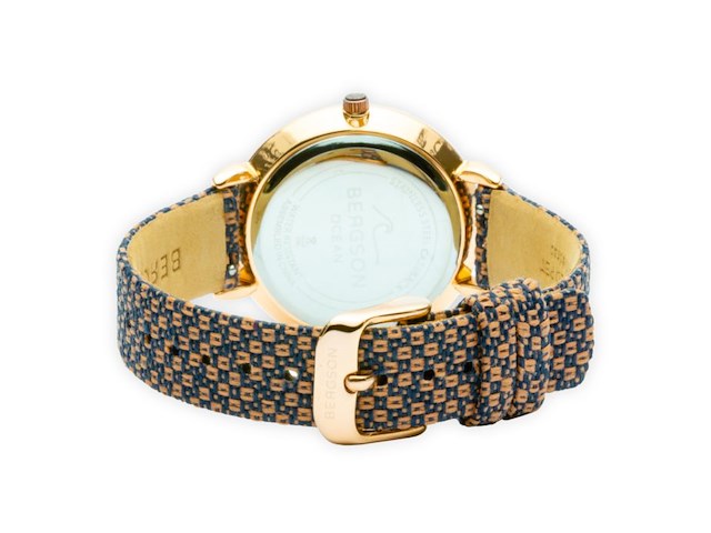 Bergson ocean dameshorloge rosegoud 33mm - afbeelding 2 van  4