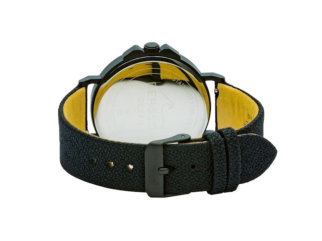 Bergson ocean unisex horloge zwart 42mm - afbeelding 2 van  3