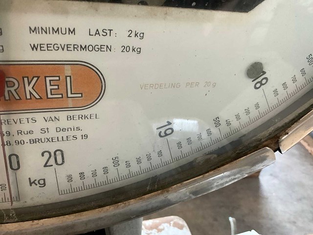 Berkel 0-20 kg weegschaal en diversen - afbeelding 14 van  18