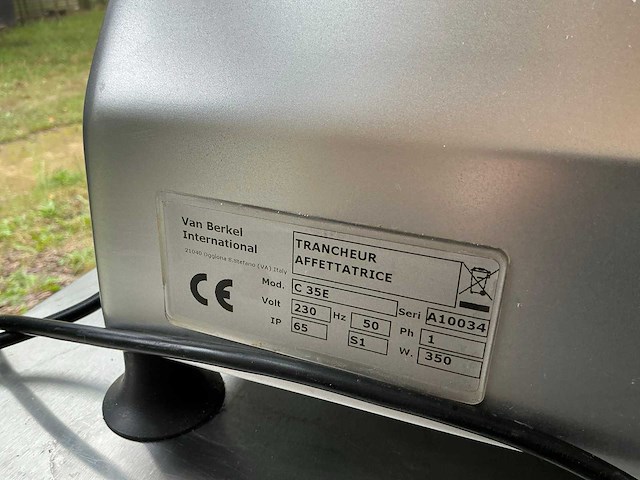 Berkel c35e vleessnijmachine - afbeelding 5 van  5