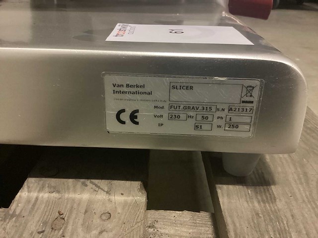 Berkel fut. grav. 315 tafelsnijmachine - afbeelding 5 van  7