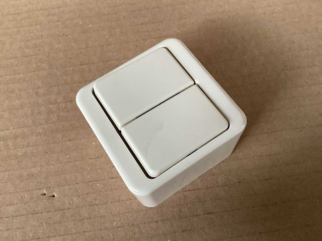 Berker opbouw serieschakelaar, dubbel (225x) - afbeelding 2 van  2