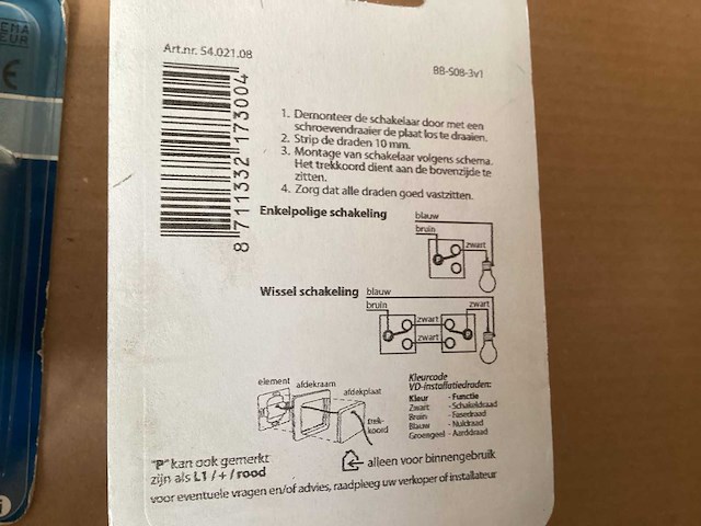 Berker trekschakelaar, inbouw, wissel,serie k1 antraciet (51x) - afbeelding 3 van  4