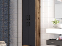Berlin a multifunctionele kast | 100% melamine | walnoot, antraciet - afbeelding 1 van  5