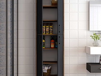 Berlin a multifunctionele kast | 100% melamine | walnoot, antraciet - afbeelding 2 van  5