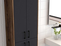 Berlin a multifunctionele kast | 100% melamine | walnoot, antraciet - afbeelding 3 van  5