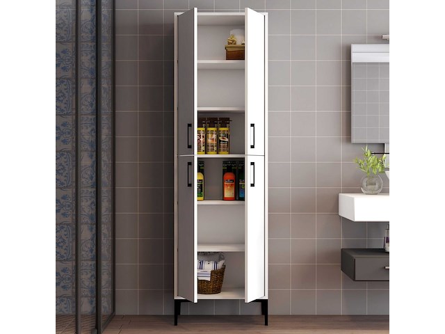 Berlin a multifunctionele kast | 100% melamine | wit - afbeelding 2 van  5