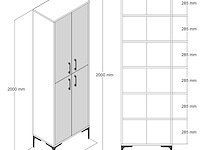 Berlin a multifunctionele kast | 100% melamine | wit - afbeelding 5 van  5