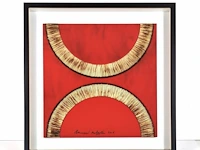 Bernard aubertin : dessin de feu sur aluminium