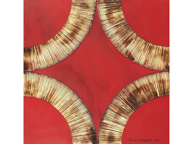Bernard aubertin : dessin de feu sur aluminium - afbeelding 1 van  3