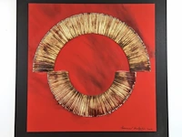 Bernard aubertin : dessin de feu sur aluminium