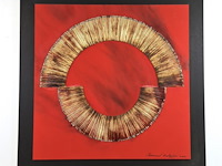 Bernard aubertin : dessin de feu sur aluminium