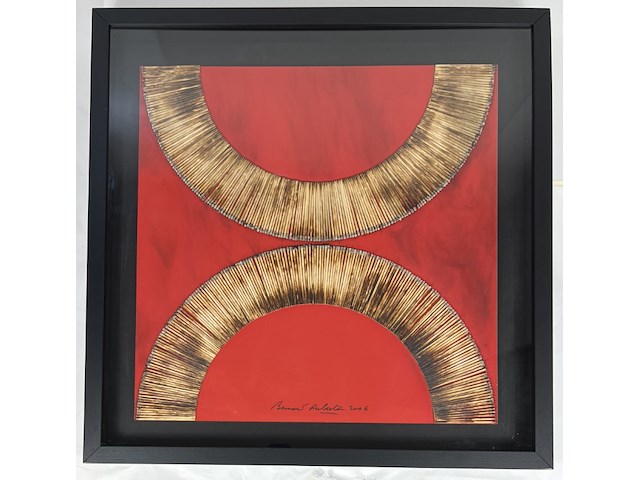 Bernard aubertin : dessin de feu sur aluminium - afbeelding 1 van  4