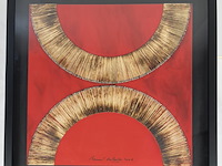 Bernard aubertin : dessin de feu sur aluminium