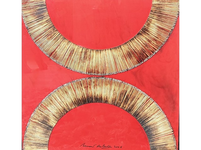 Bernard aubertin : dessin de feu sur aluminium - afbeelding 2 van  4