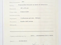Bernard aubertin : dessin sur feu sur alluminium - afbeelding 9 van  14