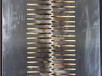 Bernard aubertin : dessin sur feu sur alluminium - afbeelding 2 van  8