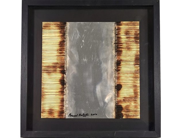 Bernard aubertin : dessin sur feu sur alluminium - afbeelding 2 van  7