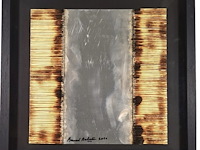 Bernard aubertin : dessin sur feu sur alluminium - afbeelding 2 van  7
