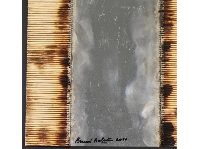 Bernard aubertin : dessin sur feu sur alluminium - afbeelding 4 van  7
