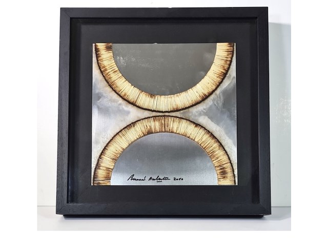 Bernard aubertin : dessin sur feu sur alluminium - afbeelding 1 van  7