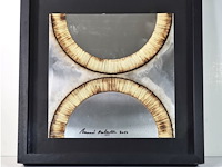 Bernard aubertin : dessin sur feu sur alluminium