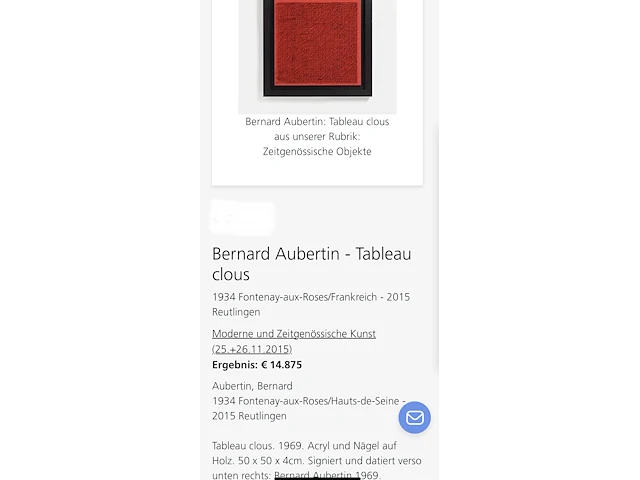 Bernard aubertin : tableau clous - afbeelding 13 van  23