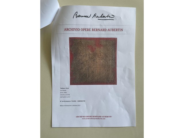 Bernard aubertin : tableau clous - afbeelding 4 van  23