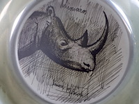 Bernard buffet – rhinoceros 1977 - afbeelding 3 van  5