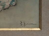 Bernard louis borione (1865-?), the art lovers, pastel on paper 52 x 35 cm. (20.46 x 13.77 in.), frame: 79 x 60 cm. (31.10 x 23.62 in.) - afbeelding 4 van  8