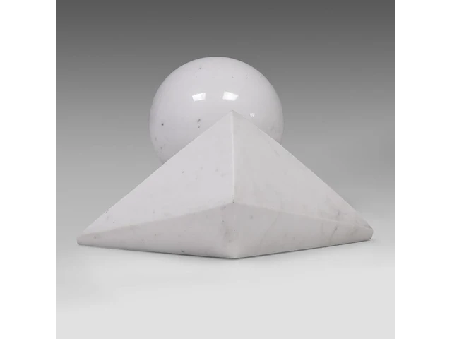 Bernard verhaeghe (1950), untitled carrara marble sculpture, h 32 - w 66 cm - afbeelding 5 van  8