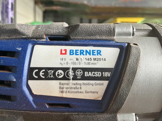 Berner bacsd 18v accu schroefboormachine - afbeelding 3 van  3