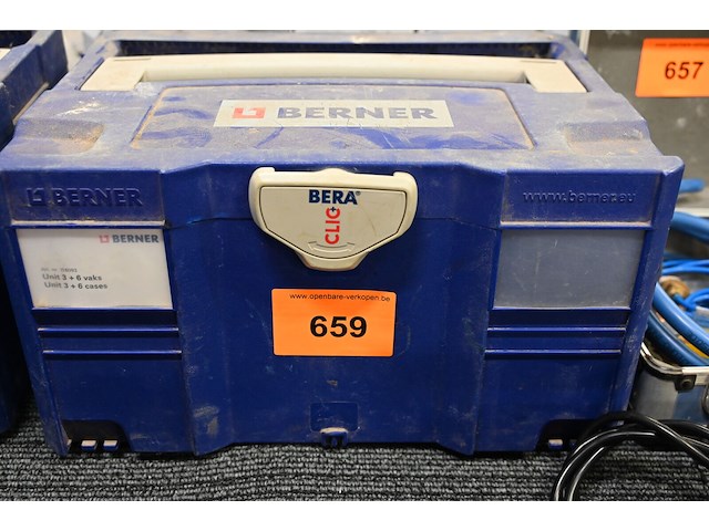 Berner bera clic koffer met inhoud - afbeelding 3 van  3