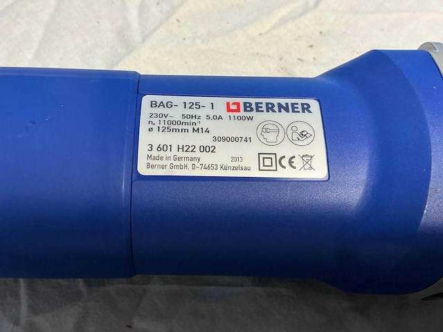 Berner haakse slijpmachine - afbeelding 4 van  5