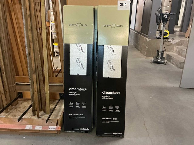 Berry alloc dreamtec+ pakken ondervloer voor vinylplanken (9x) - afbeelding 1 van  3